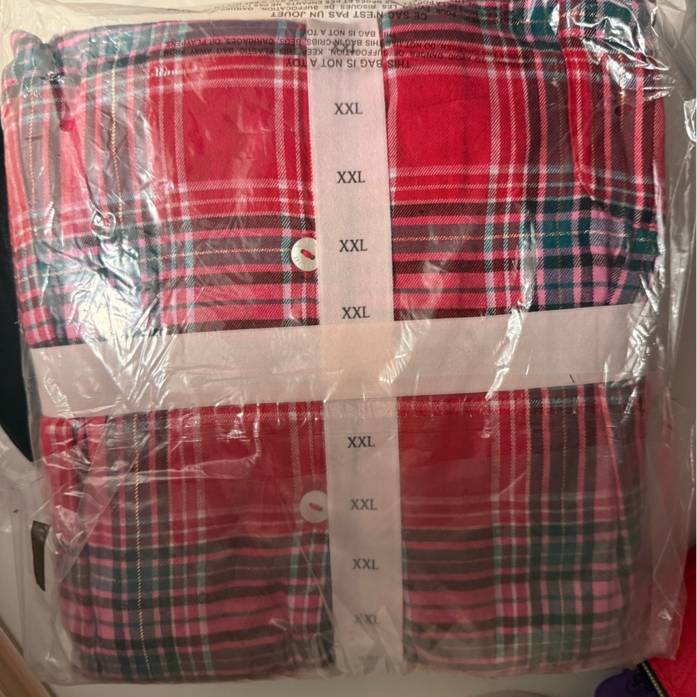 Victoria's Secret Red Plaid Sleepwear Set